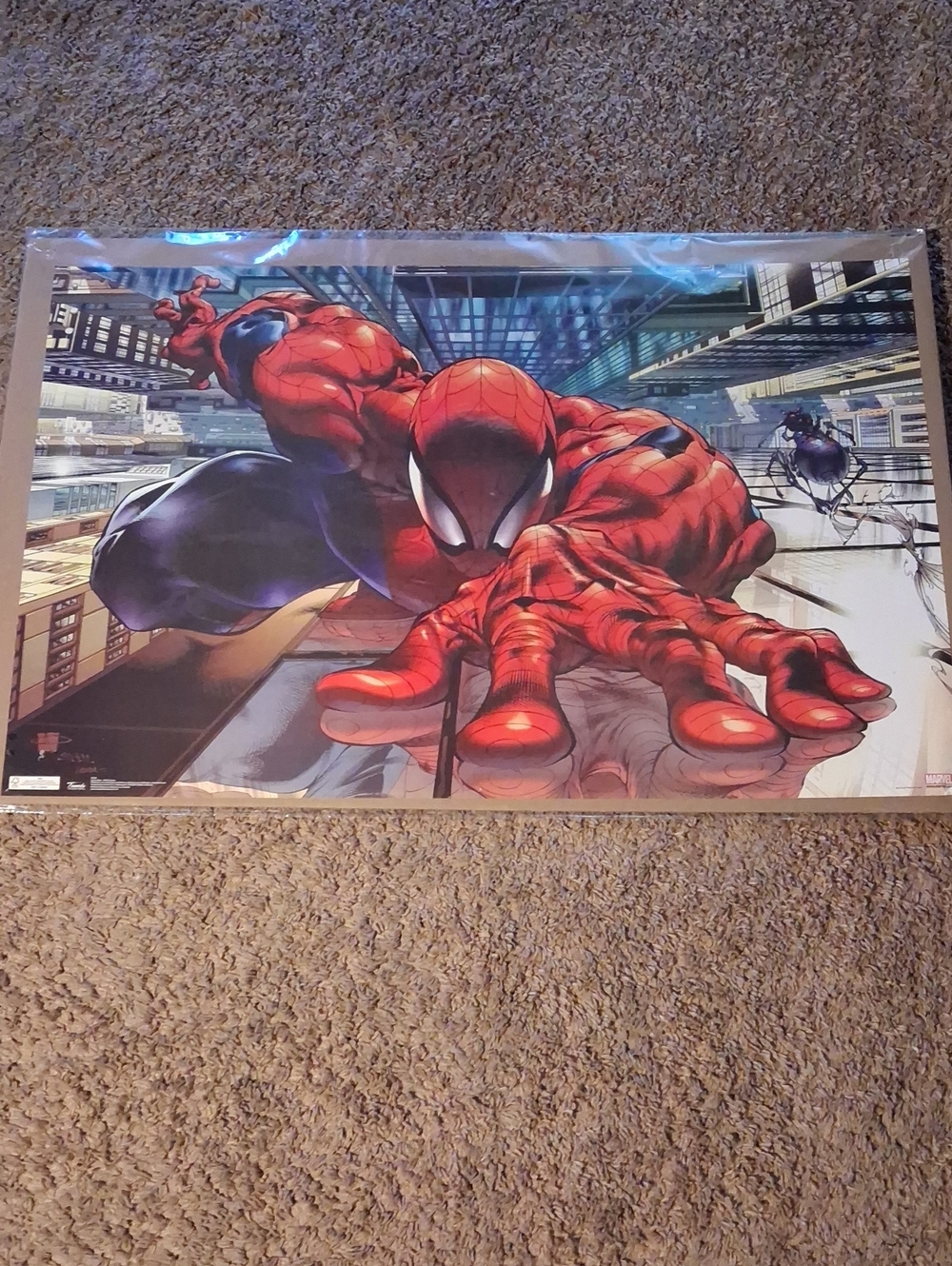 Marvel Spider-Man Action Poster - Red and Blue